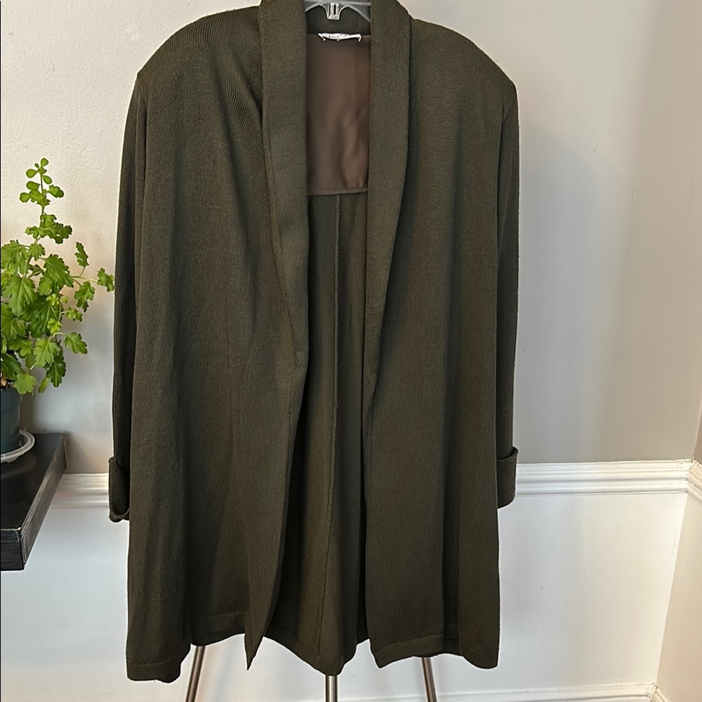 MARIE ST JOHN Olive Green Women's Coat